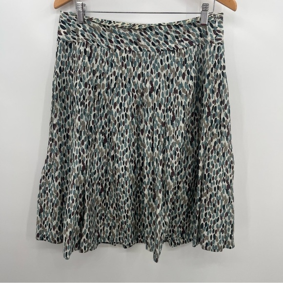 Banana Republic 10 Silk Blend Flare Midi Skirt - Picture 1 of 10